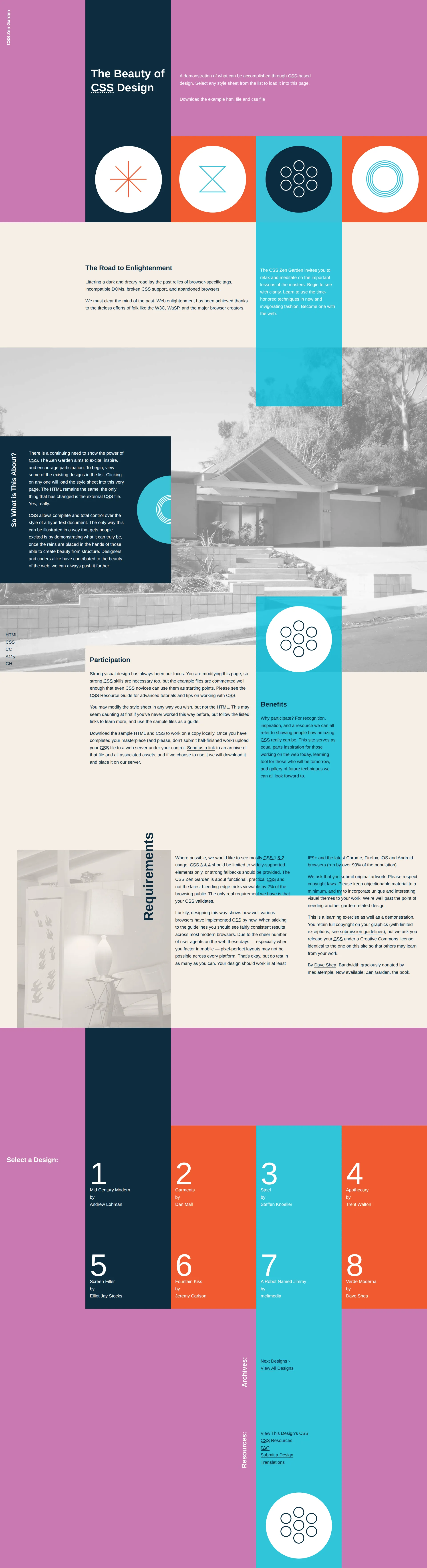 CSS Zen Garden 2: Midcentury